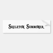 Skeleton Summoner Sticker Bumper Sticker