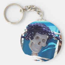 Skeleton Sun Bather Key Chain