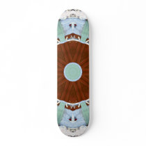 Skeleton Swirl Red Board Skate Board