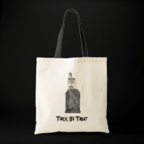Skeleton Tombstone Halloween Funny Tote Bag