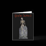 Skeleton Tombstone Halloween Party Invitation