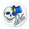 Skeleton Tophat Magnet magnet