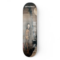 Skeleton walking hobo skate board