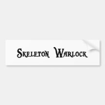 Skeleton Warlock Sticker Bumper Stickers