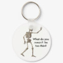 Skeleton Waving keychain