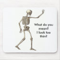 Skeleton Waving mousepad
