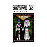 skeleton wedding 1 stamp