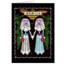 skeleton wedding 3 cards