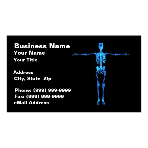 Skeleton X-Ray Business Card