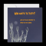 Skeletons - Halloween Party Invitation