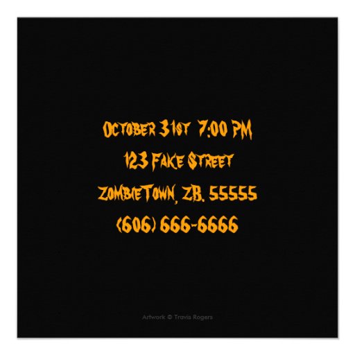 Skeletons - Halloween Party Invitation