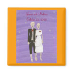 Skeletons Save the date Wedding Magnets magnets