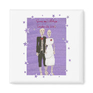 Skeletons Save the date Wedding Magnets magnet