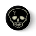 Skeleton's Skull Buttons by halloween_tshirts Skeleton's Skull Buttons