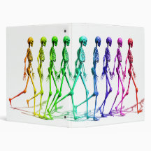 Skeletons walking binder