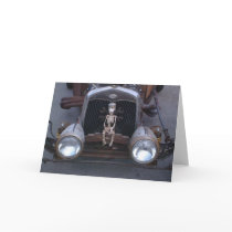Skelton Car Hot Rod cards by Catartwork Skelton Car Hot Rod cards