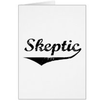 Skeptic 2 greeting cards