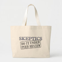 Skeptics Do It Under Peer Review Canvas Bag