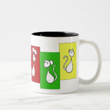 sketch animals mug