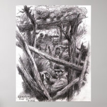 Sketch Artist Rifleman Poster