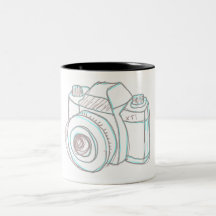 sketch camera mug