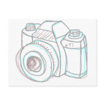 sketch camera postcard