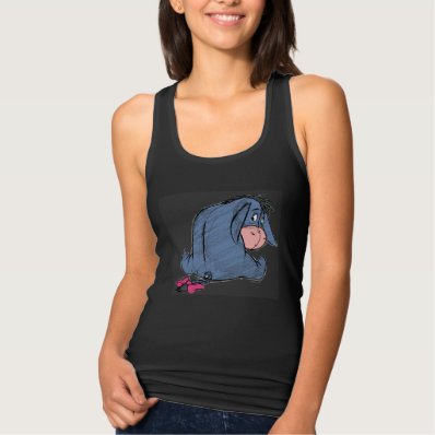Sketch Eeyore 1 Jersey Racerback Tank Top