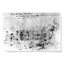 Sketch from Confederate States of America, 1861 posters
