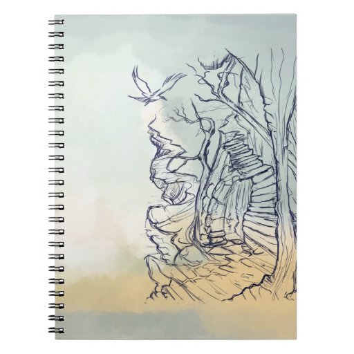 sketch of a land Notebook