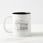 Sketch of an Old House, with Shutters. Coffee Mug