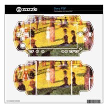 Sketch of people by Georges Seurat Decals For The Sony PSP