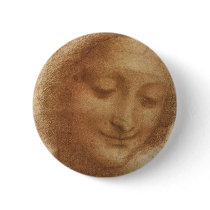 Sketch of Saint Anne by Leonardo da Vinci Buttons
