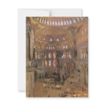 Sketch of Santa Sophia by John Singer Sargent Personalized Invitations