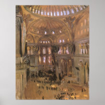 Sketch of Santa Sophia by John Singer Sargent Print