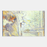Sketch of the circus by Georges Seurat Rectangle Stickers