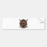 Sketch Viking skull Bumper Stickers