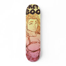 Menina do bloco de desenho skates by neonfrax Menina do bloco de desenho skates