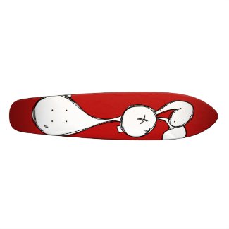 Sketched Bunny skateboard