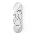 Sketched Cat skateboards by LifeEmbellished Sketched Cat skateboards