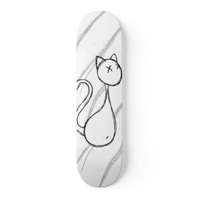 Sketched Cat Skate Decks by LifeEmbellished