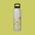 Sketched Flowers Water Bottle water bottles