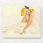 Sketched Pinup Mouse Pad