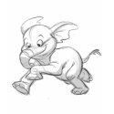 Sketchy Baby Elephant t-shirts