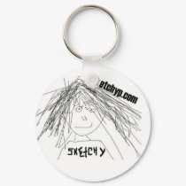 sketchy dude key chain keychains by kembizle sketchy dude key chain keychains
