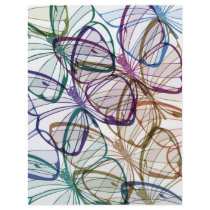 sketchy grunge Pattern with butterflies flyers
