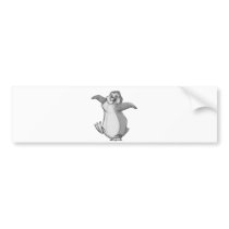 Sketchy Penguin bumper stickers