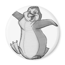 Sketchy Penguin magnets by adrianropp Sketchy Penguin magnets