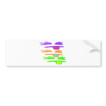 Sketchy, RGB and Rude Bumper Sticker