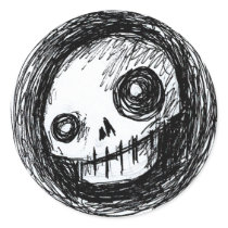 Sketchy Skull stickers