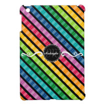 Sketchy Stripes Custom Monogram iPad Mini Case ipad mini cases